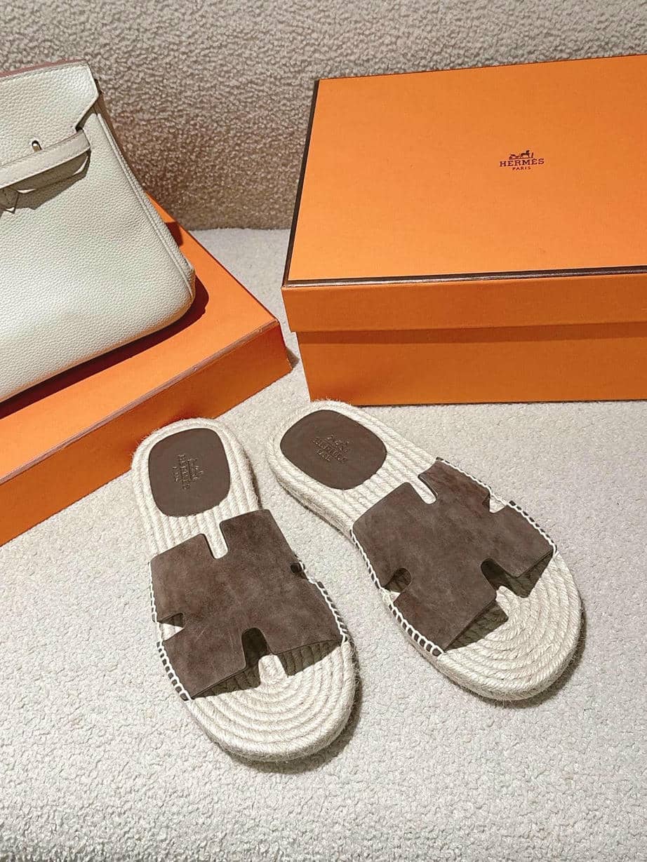 Hermes Man Straw Sandal-13